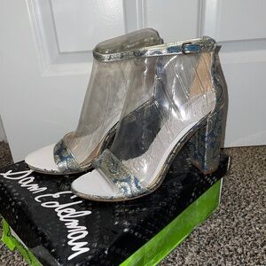 Sam Edelman Yaro Heeled Sandal Blue/Multi Womens Size 9.5